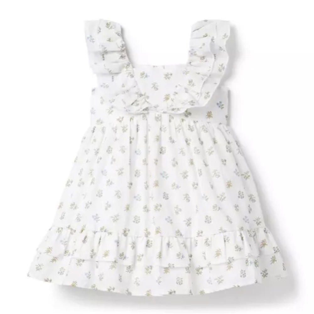 Janie & Jack Floral Ruffle Dress